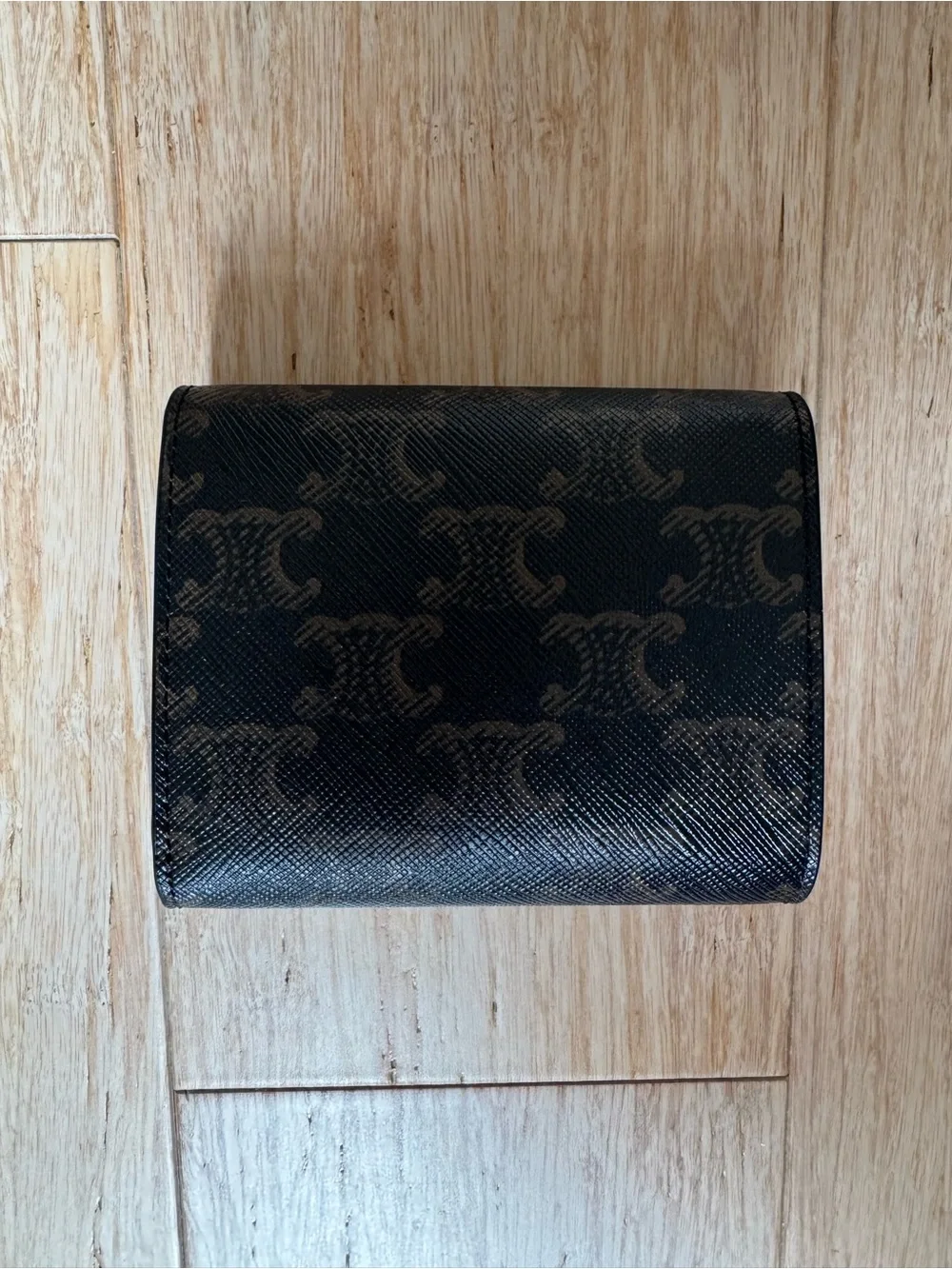 CELINE SMALL FLAP WALLET TRIOMPHE IN TRIOMPHE CANVAS